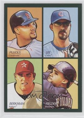 2009 Upper Deck Goudey - 4-in-1 - Blue #35-46 - Albert Pujols, Derrek Lee, Lance Berkman, Prince Fielder