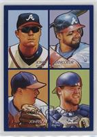 Chipper Jones, Jeff Francoeur, Kelly Johnson, Brian McCann