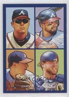 Chipper Jones, Jeff Francoeur, Kelly Johnson, Brian McCann [EX to NM]