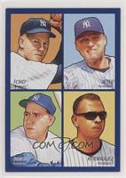 Whitey Ford, Derek Jeter, Yogi Berra, Alex Rodriguez