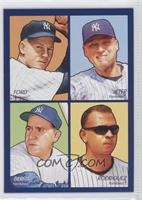 Whitey Ford, Derek Jeter, Yogi Berra, Alex Rodriguez