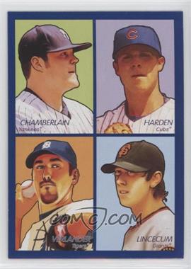 2009 Upper Deck Goudey - 4-in-1 - Blue #35-60 - Joba Chamberlain, Rich Harden, Justin Verlander, Tim Lincecum