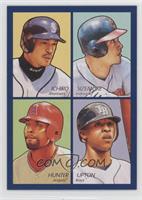 Ichiro Suzuki, Grady Sizemore, Torii Hunter, B.J. Upton