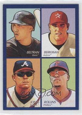 2009 Upper Deck Goudey - 4-in-1 - Blue #35-64 - Carlos Beltran, Lance Berkman,  Chipper Jones, Jimmy Rollins