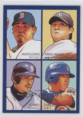 2009 Upper Deck Goudey - 4-in-1 - Blue #35-74 - Daisuke Matsuzaka, Chien-Ming Wang, Ichiro Suzuki, Kosuke Fukudome