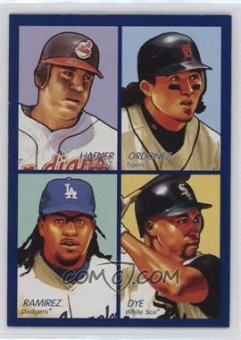 2009 Upper Deck Goudey - 4-in-1 - Blue #35-80 - Travis Hafner, Magglio Ordonez, Manny Ramirez, Jermaine Dye