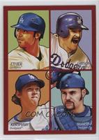 Andre Ethier, Kirk Gibson, Clayton Kershaw, Russell Martin