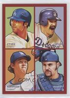 Andre Ethier, Kirk Gibson, Clayton Kershaw, Russell Martin