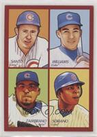 Ron Santo, Billy Williams, Carlos Zambrano, Alfonso Soriano [EX to NM]