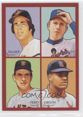 2009 Upper Deck Goudey - 4-in-1 - Red #35-28 - Jim Palmer,, Nolan Ryan, Gaylord Perry, Bob Gibson