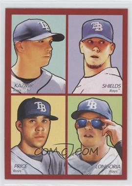 2009 Upper Deck Goudey - 4-in-1 - Red #35-45 - Scott Kazmir, James Shields,  David Price, Evan Longoria