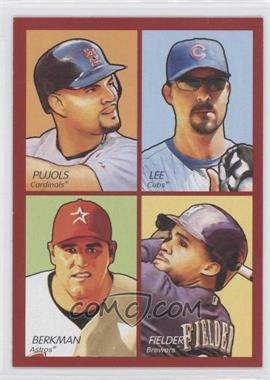 2009 Upper Deck Goudey - 4-in-1 - Red #35-46 - Albert Pujols, Derrek Lee, Lance Berkman, Prince Fielder