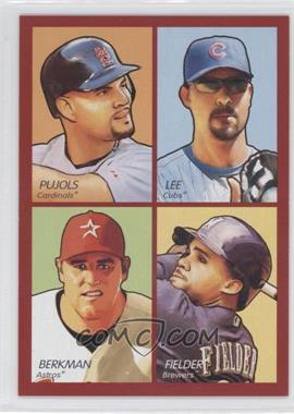 2009 Upper Deck Goudey - 4-in-1 - Red #35-46 - Albert Pujols, Derrek Lee, Lance Berkman, Prince Fielder