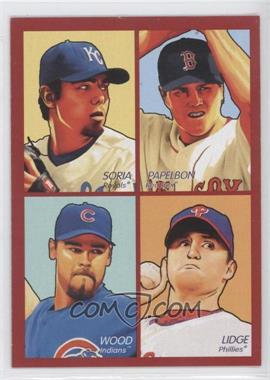 2009 Upper Deck Goudey - 4-in-1 - Red #35-49 - Joakim Soria, Jonathan Papelbon, Kerry Wood, Brad Lidge