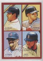 Jacoby Ellsbury, Dustin Pedroia, Kevin Youkilis, David Ortiz