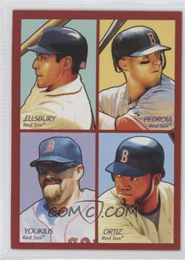 2009 Upper Deck Goudey - 4-in-1 - Red #35-50 - Jacoby Ellsbury, Dustin Pedroia, Kevin Youkilis, David Ortiz