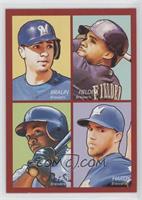 Ryan Braun, Prince Fielder, Bill Hall, J.J. Hardy