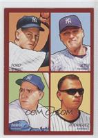 Whitey Ford, Derek Jeter, Yogi Berra, Alex Rodriguez