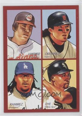 2009 Upper Deck Goudey - 4-in-1 - Red #35-80 - Travis Hafner, Magglio Ordonez, Manny Ramirez, Jermaine Dye