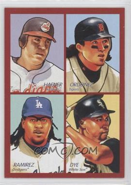 2009 Upper Deck Goudey - 4-in-1 - Red #35-80 - Travis Hafner, Magglio Ordonez, Manny Ramirez, Jermaine Dye