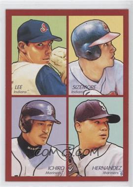 2009 Upper Deck Goudey - 4-in-1 - Red #35-81 - Cliff Lee, Grady Sizemore,  Ichiro Suzuki, Felix Hernandez
