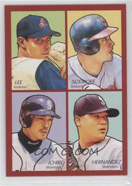 2009 Upper Deck Goudey - 4-in-1 - Red #35-81 - Cliff Lee, Grady Sizemore,  Ichiro Suzuki, Felix Hernandez