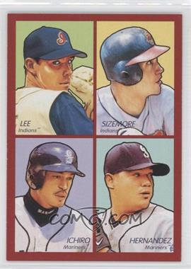 2009 Upper Deck Goudey - 4-in-1 - Red #35-81 - Cliff Lee, Grady Sizemore,  Ichiro Suzuki, Felix Hernandez