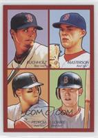 Clay Buchholz, Justin Masterson,  Dustin Pedroia, Jed Lowrie