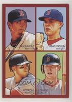 Clay Buchholz, Justin Masterson,  Dustin Pedroia, Jed Lowrie