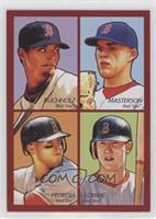 Clay Buchholz, Justin Masterson,  Dustin Pedroia, Jed Lowrie