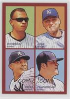 Alex Rodriguez, Derek Jeter, Mariano Rivera, Joba Chamberlain