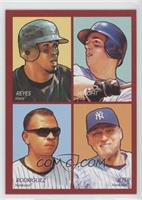 Jose Reyes, David Wright, Alex Rodriguez, Derek Jeter