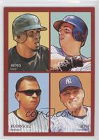 Jose Reyes, David Wright, Alex Rodriguez, Derek Jeter