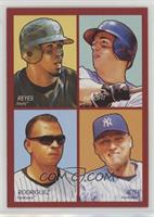 Jose Reyes, David Wright, Alex Rodriguez, Derek Jeter