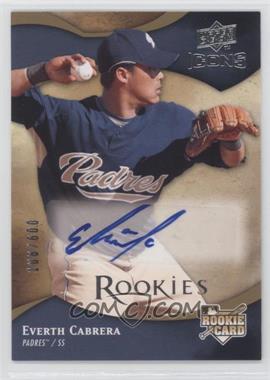 2009 Upper Deck Icons - [Base] #137 - Everth Cabrera /600