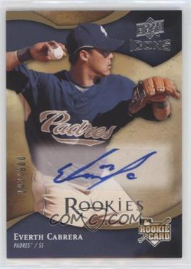 2009 Upper Deck Icons - [Base] #137 - Everth Cabrera /600