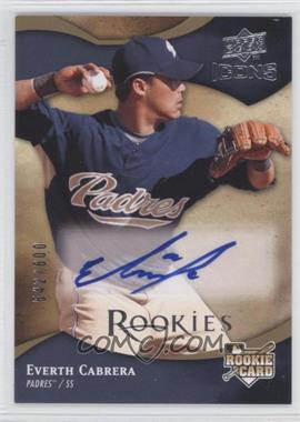 2009 Upper Deck Icons - [Base] #137 - Everth Cabrera /600