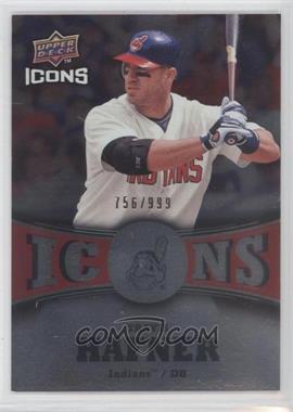 2009 Upper Deck Icons - Icons - Red #IC-TH - Travis Hafner /999