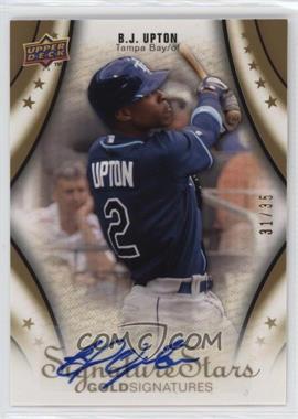 2009 Upper Deck Signature Stars - [Base] - Gold Signatures #13 - B.J. Upton /35