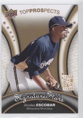 2009 Upper Deck Signature Stars - [Base] #107 - Top Prospects - Alcides Escobar