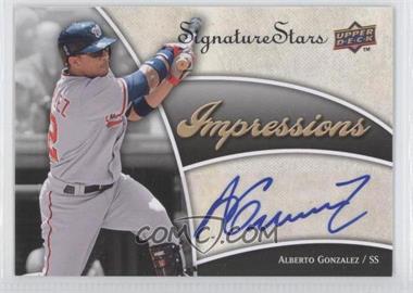 2009 Upper Deck Signature Stars - Impressions Autographs #IMP-AG - Alberto Gonzalez