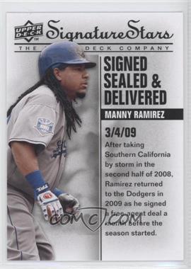 2009 Upper Deck Signature Stars - Signed Sealed & Delivered #SSD-4 - Manny Ramirez