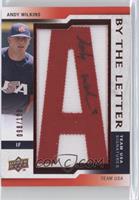 Andy Wilkins (letter A) #/100