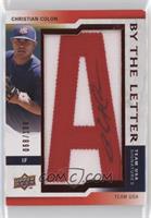 Christian Colon (letter A) #/100