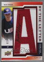 Rick Hague (letter A) [Noted] #/100