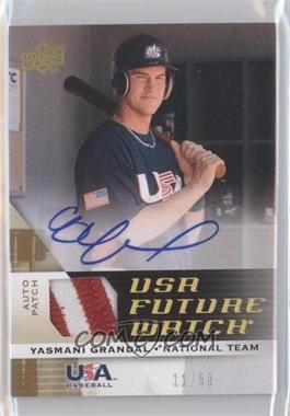 2009 Upper Deck Signature Stars - USA Future Watch Jersey Autographs - Patch #UFWA-18 - Yasmani Grandal /50