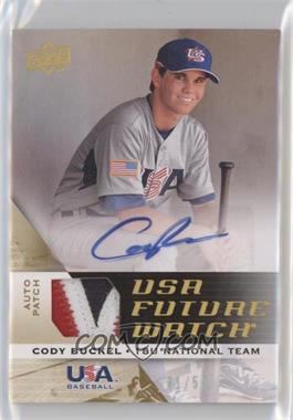 2009 Upper Deck Signature Stars - USA Future Watch Jersey Autographs - Patch #UFWA-23 - Cody Buckel /50