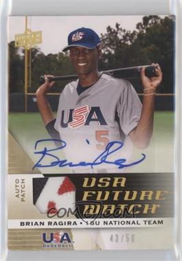 2009 Upper Deck Signature Stars - USA Future Watch Jersey Autographs - Patch #UFWA-36 - Brian Ragira /50