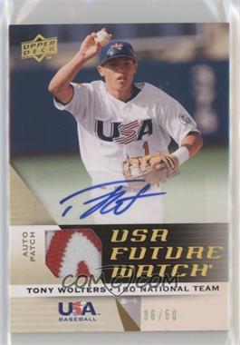 2009 Upper Deck Signature Stars - USA Future Watch Jersey Autographs - Patch #UFWA-42 - Tony Wolters /50