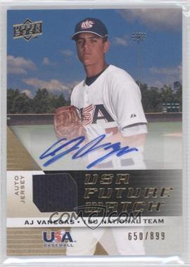 2009 Upper Deck Signature Stars - USA Future Watch Jersey Autographs #UFWA-40 - AJ Vanegas /899